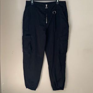 Black jogger pants
